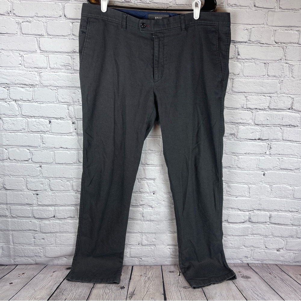 Brax Evans‎ Pants Men’s 38x34 Gray Chino Straight Leg Stretch